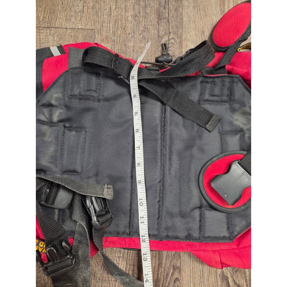 Outward Hound Pet Travel Gear Dog Adjustable Backpack Red Black Hike Camp Bag - Picture 10 of 10